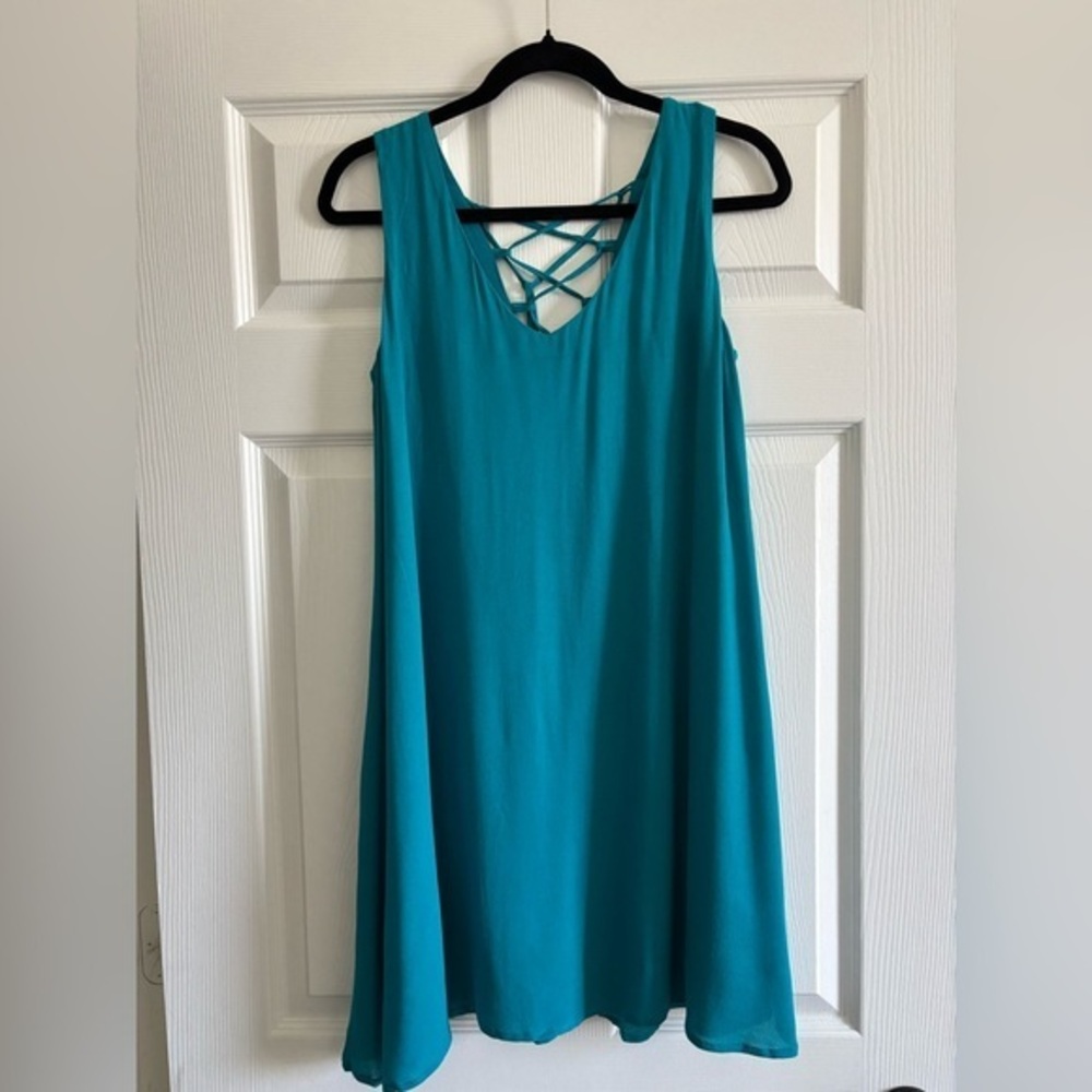 Chelsea28 Vibrant Teal Dress  XS Fully lined